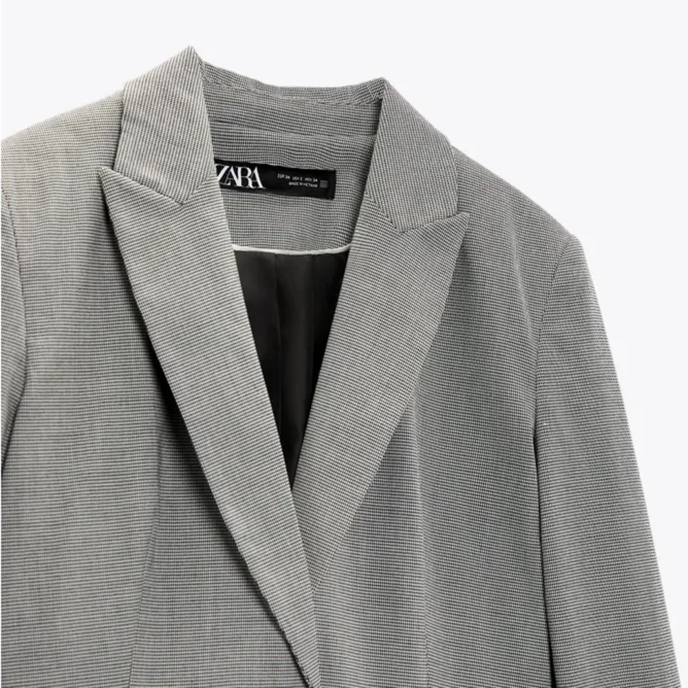 Zara Houndstooth Blazer size 14